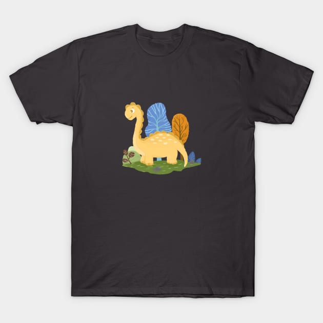 happy dino T-Shirt by emalalita